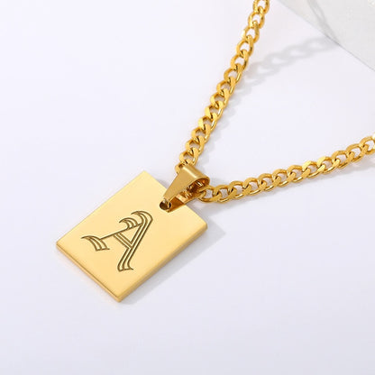 Rome Unisex Initial Pendant