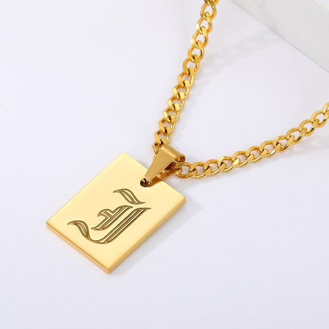 Rome Unisex Initial Pendant