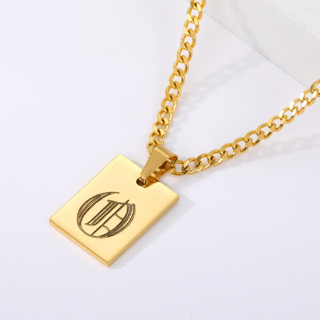 Rome Unisex Initial Pendant