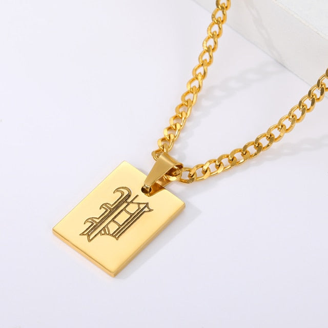 Rome Unisex Initial Pendant