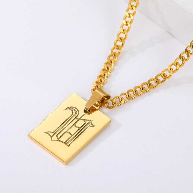 Rome Unisex Initial Pendant