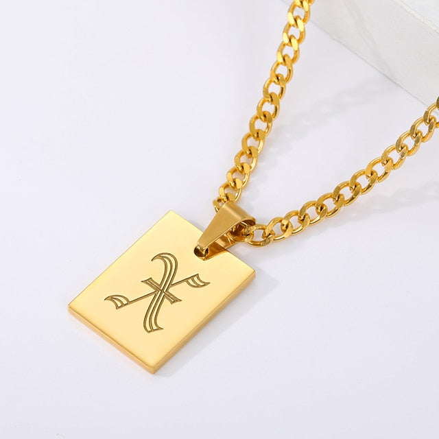 Rome Unisex Initial Pendant