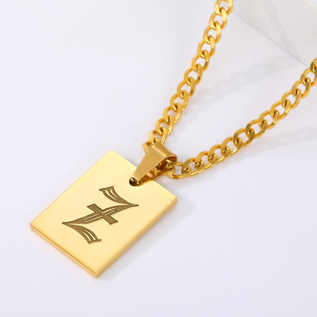 Rome Unisex Initial Pendant