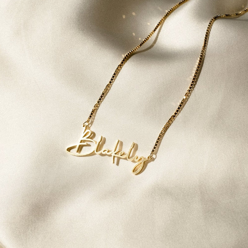 Ln on sale name necklace